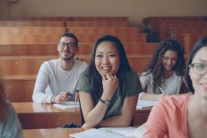 Students in a lecture hall