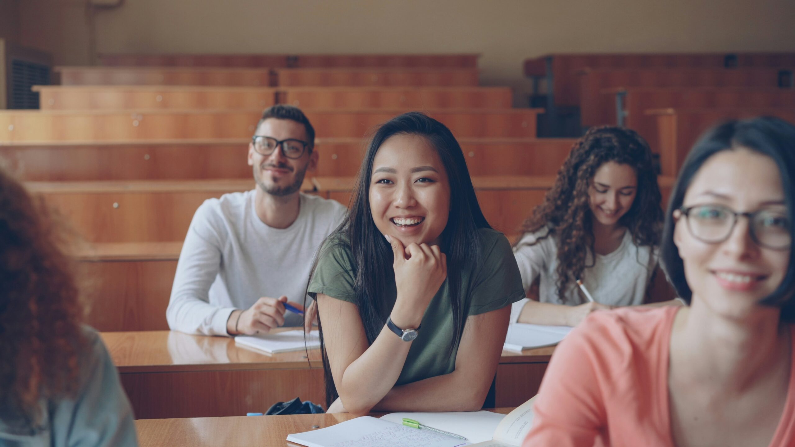 Students in a lecture hall