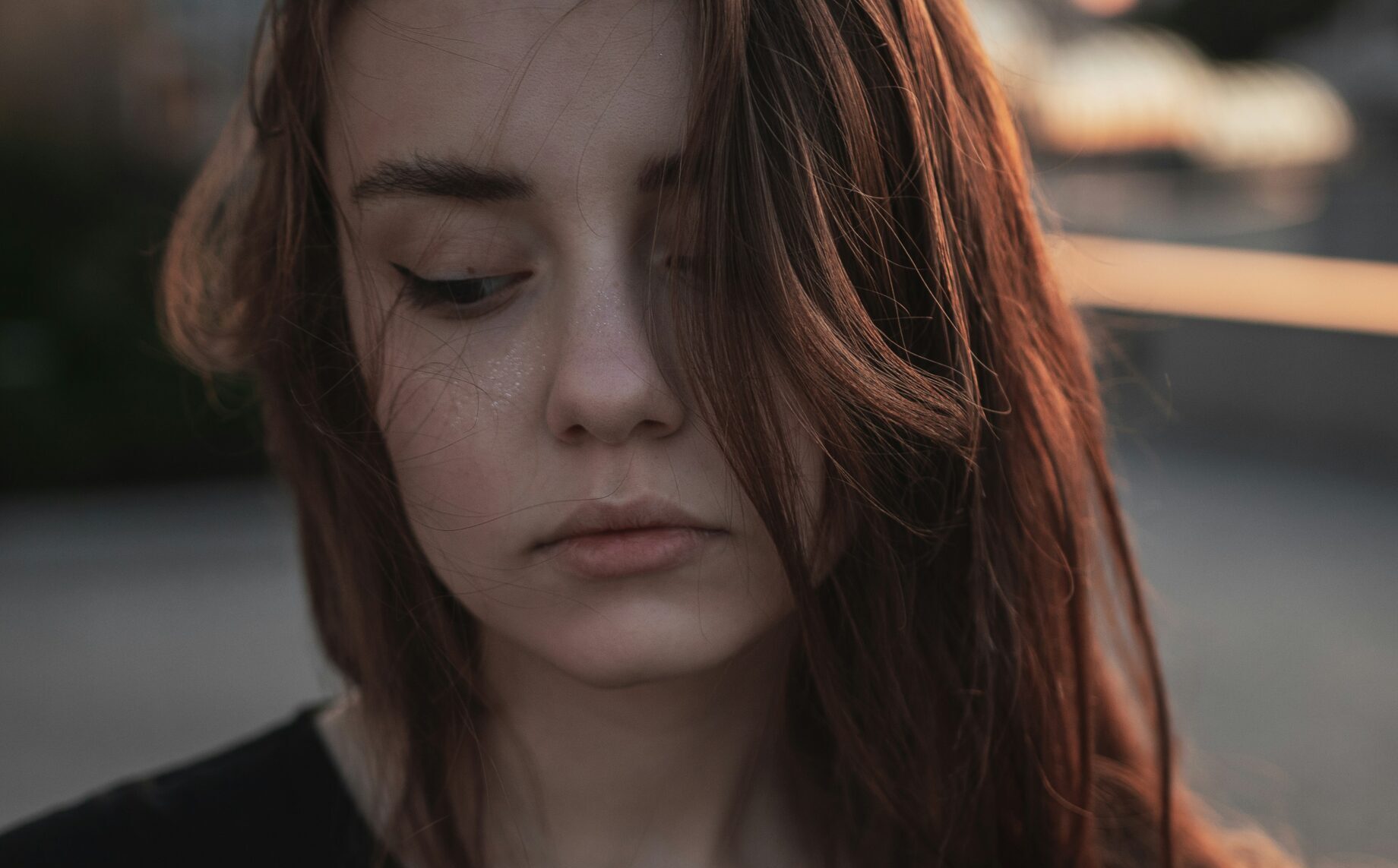 Teenager looking like they have alot on their mind