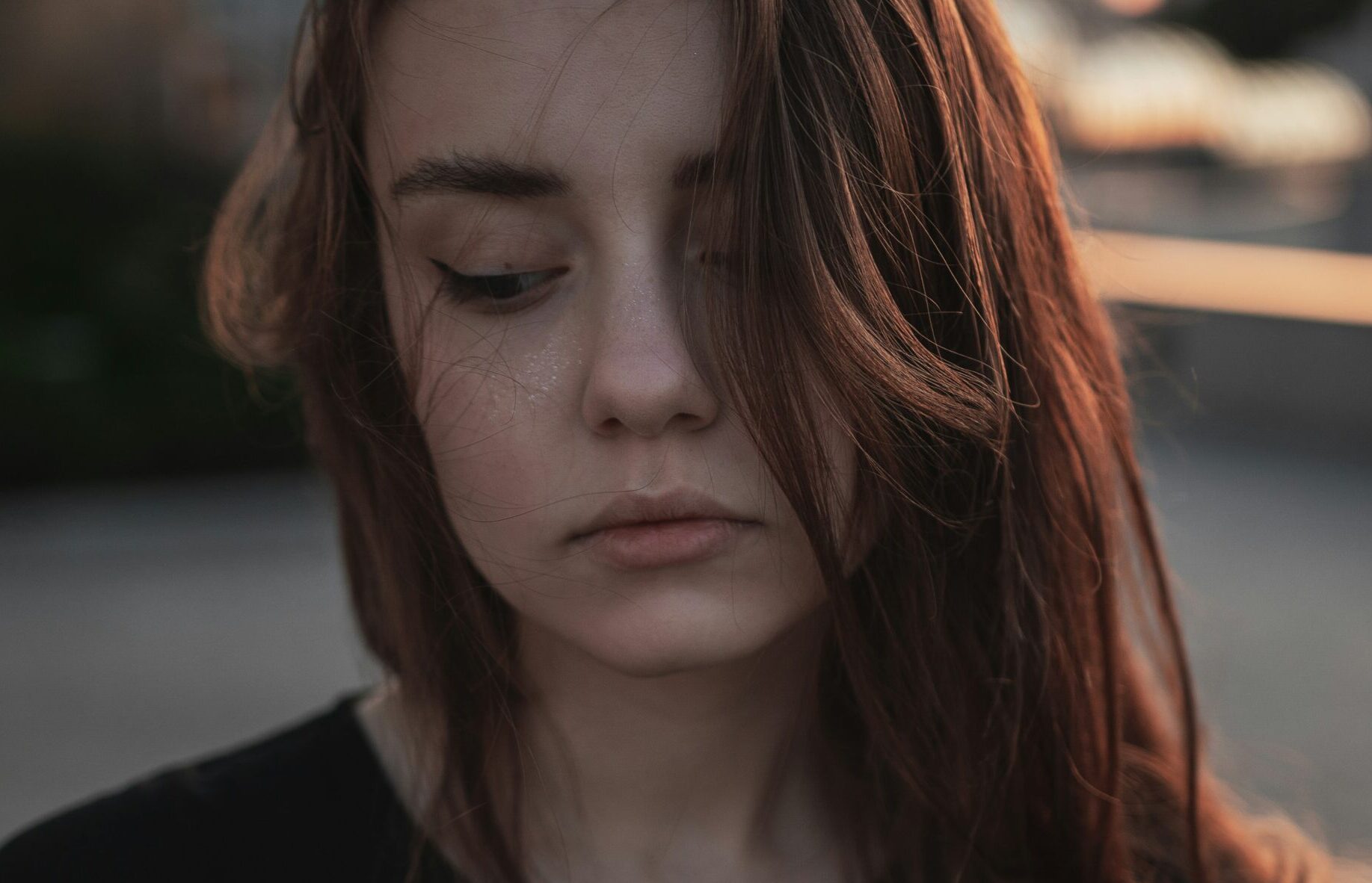 Teenager looking like they have alot on their mind